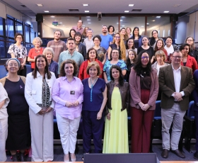Lançamento da obra Crimes de feminicídio no enquadramento midiático: o que não é nominado não existe (Brasil, 2015-2018). 04/12/2025. Foto: Beto Monteiro/Ascom UnB
